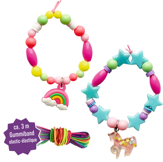 Perlenset Einhorn-Paradies – 160 Perlen & 2 Anhänger