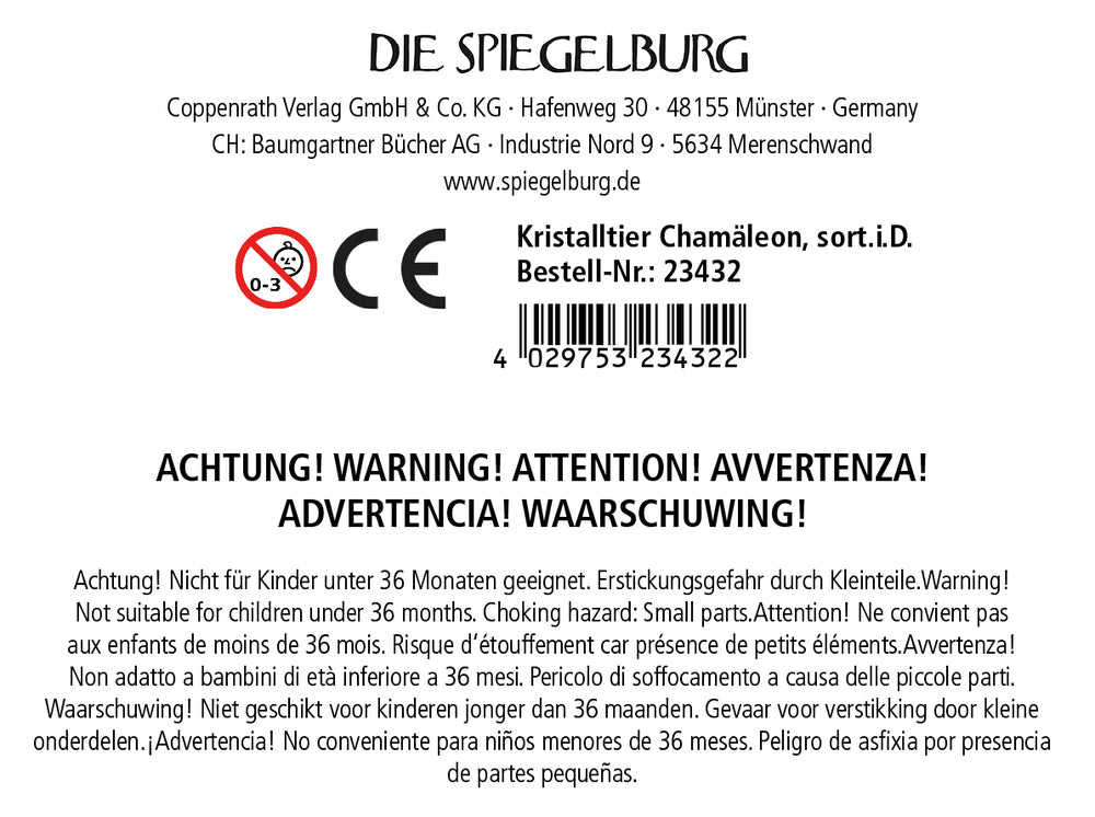 Spiegelburg Kristalltier Chamäleon – 1 v. 3 zuf.