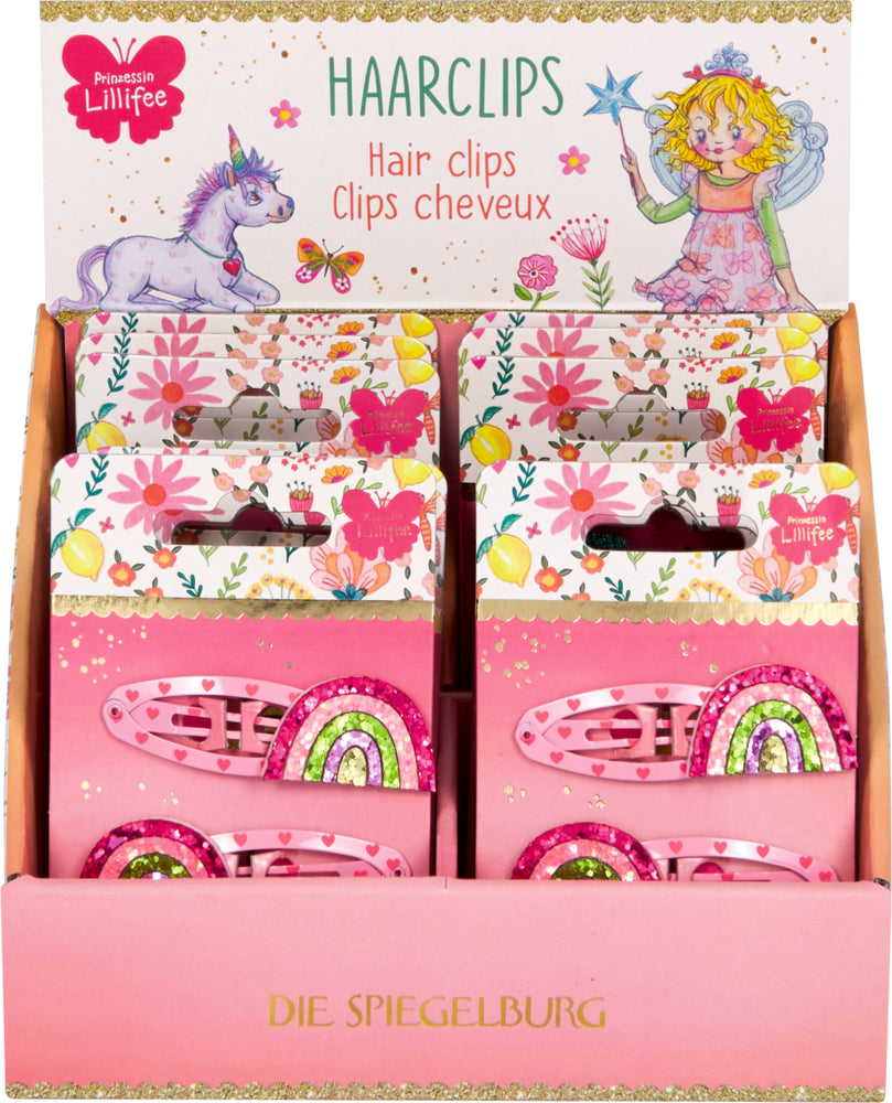 Spiegelburg Lillifee Haarclips Glitzer-Regenbogen 2er