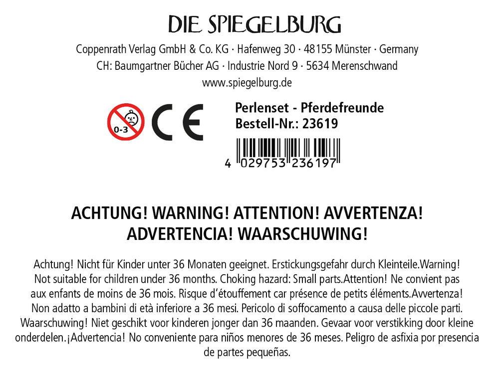 Spiegelburg Pferdefreunde Perlenset – ca. 300 Teile