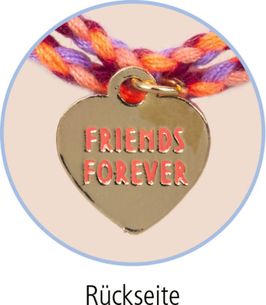 Freundschafts-Armbänder Friends Forever – Neon, Herz
