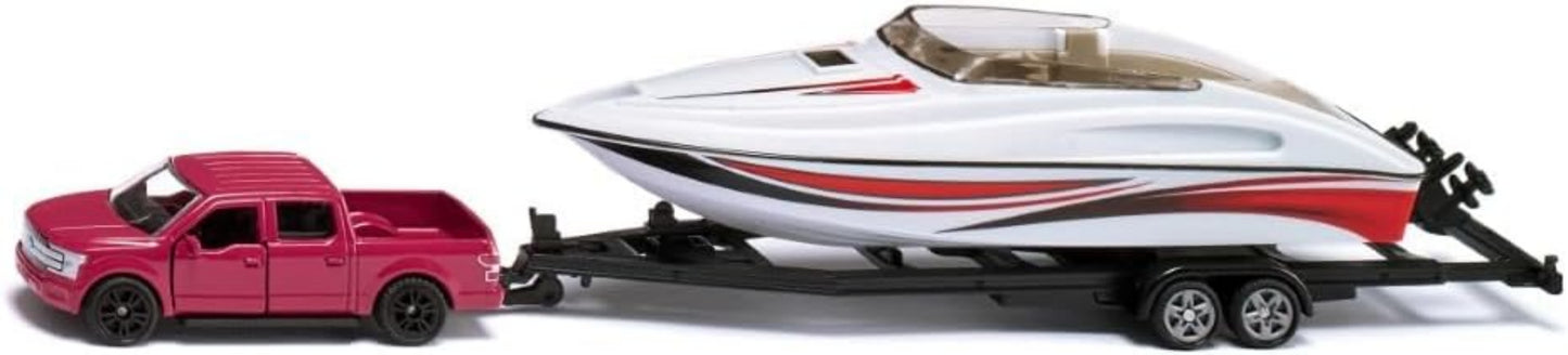 Ford F-150 Pick-up mit Motorboot & Anhänger - siku 1:50 Spielzeugset
