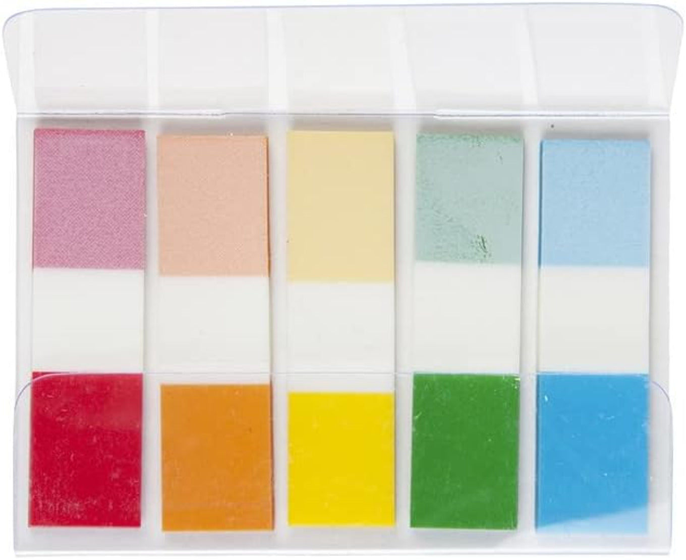 Idena Haftnotizen Transparent - 100 Blatt in 5 Farben für perfekte Organisation