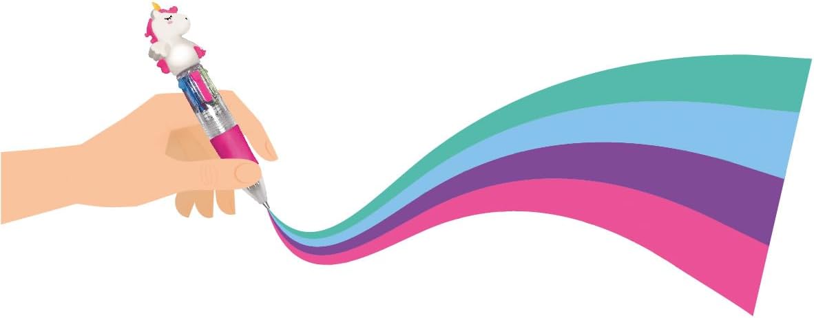 Legami Mini 4-Farb-Kugelschreiber Magic Rainbow Unicorn