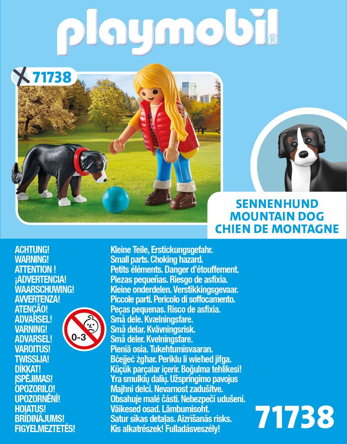 Playmobil Frau mit Sennenhund 71738