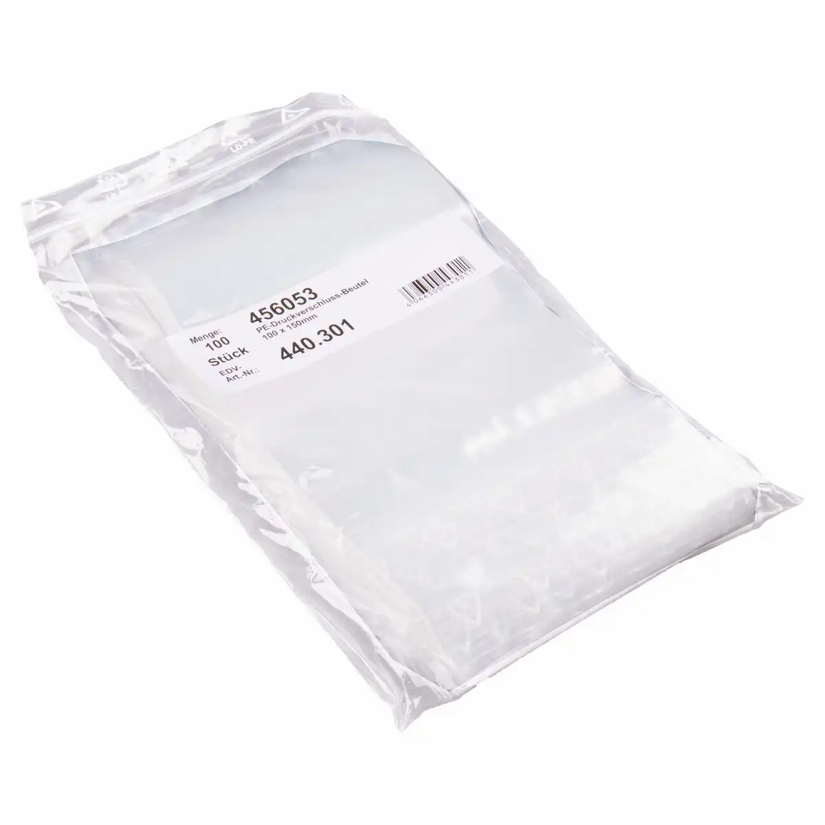 Druckbandbeutel 10x15cm 100 Stk - 50µ Idena Zip-Beutel