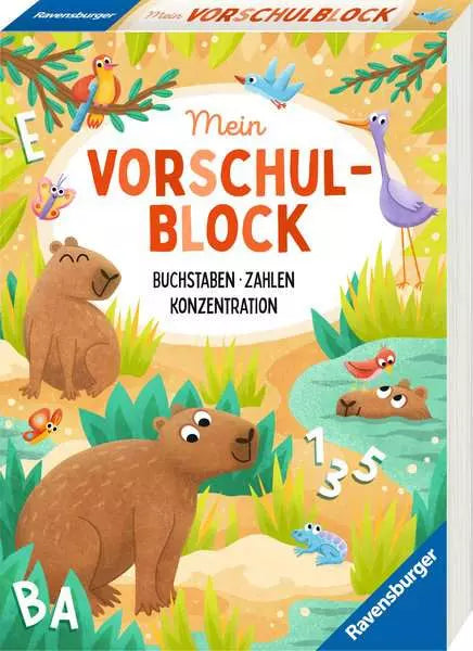 Mein Vorschulblock: Buchstaben, Zahlen, Konzentration - Spielerische Schulvorbereitung ab 5 Jahren
