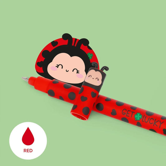 LEGAMI Erasable Gel Pen Löschbarer Gelstift – Ladybug