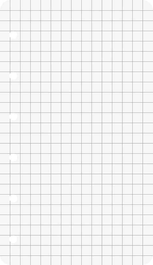 Ringbucheinlage kariert 7,4x12,8cm - 50 Blatt