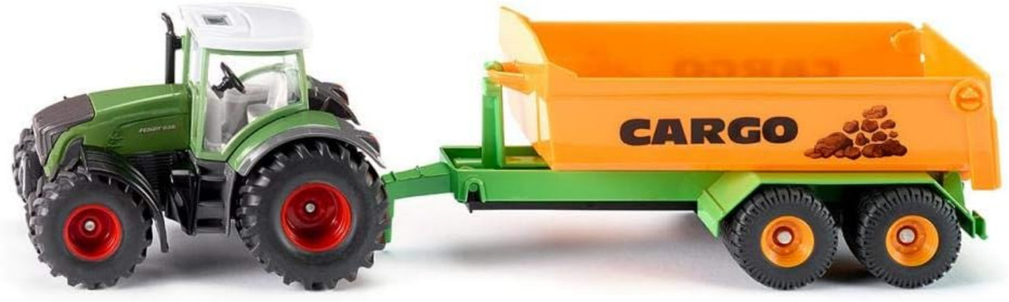 Fendt mit Hakenliftfahrgestell und Mulde