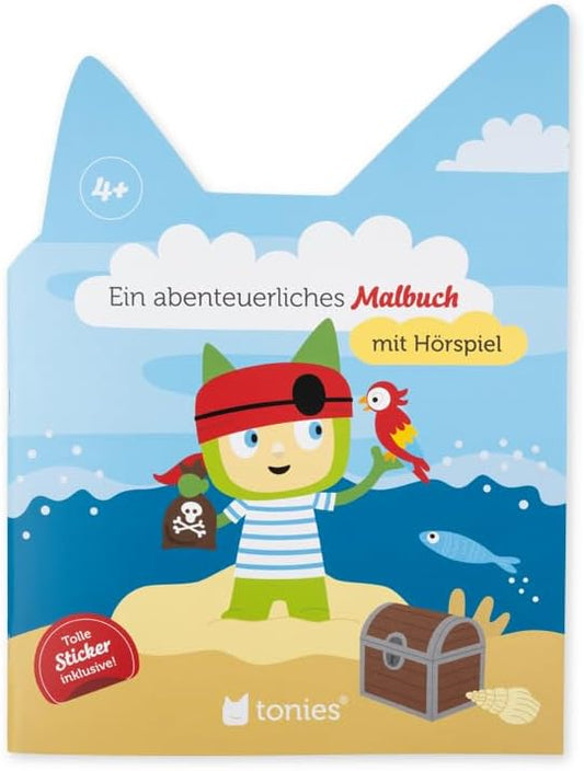 tonies Hören+ Pirat Malbuch - Interaktives Hörbuch-Erlebnis