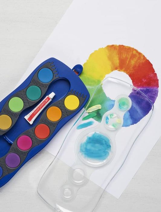 Faber-Castell Farbkasten Connector 12 Farben blau