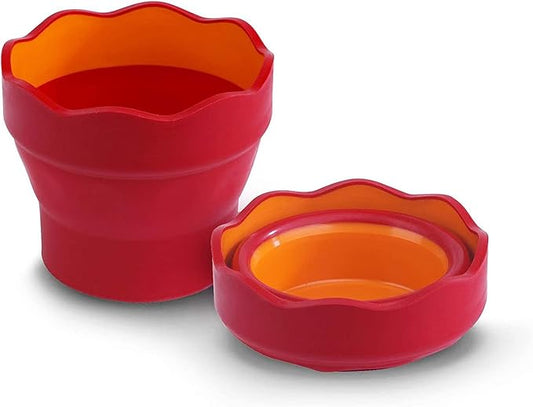 Faber-Castell Wasserbecher Clic&Go rot