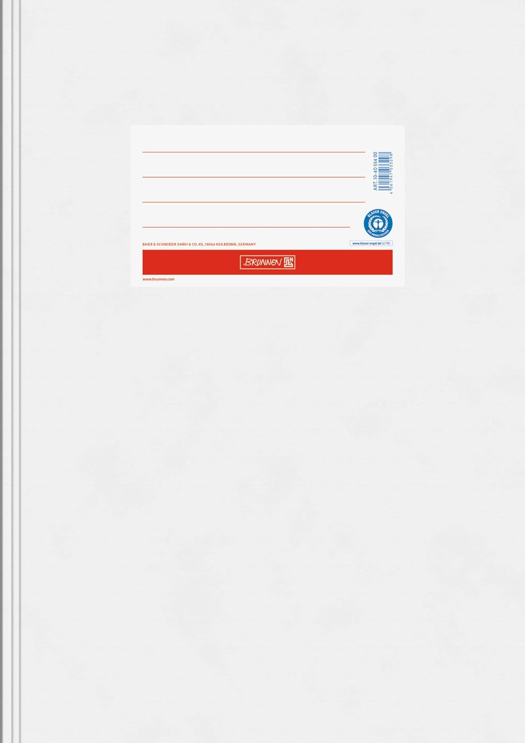 Premium Hefthülle A4 weiss - Öko-Recyclingkarton mit Blauer Engel Zertifikat