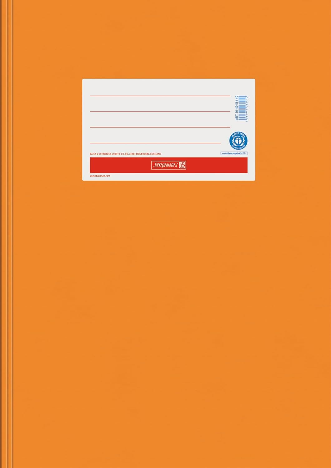 Premium Hefthülle A4 - Umweltfreundlicher Recyclingkarton in leuchtendem Orange