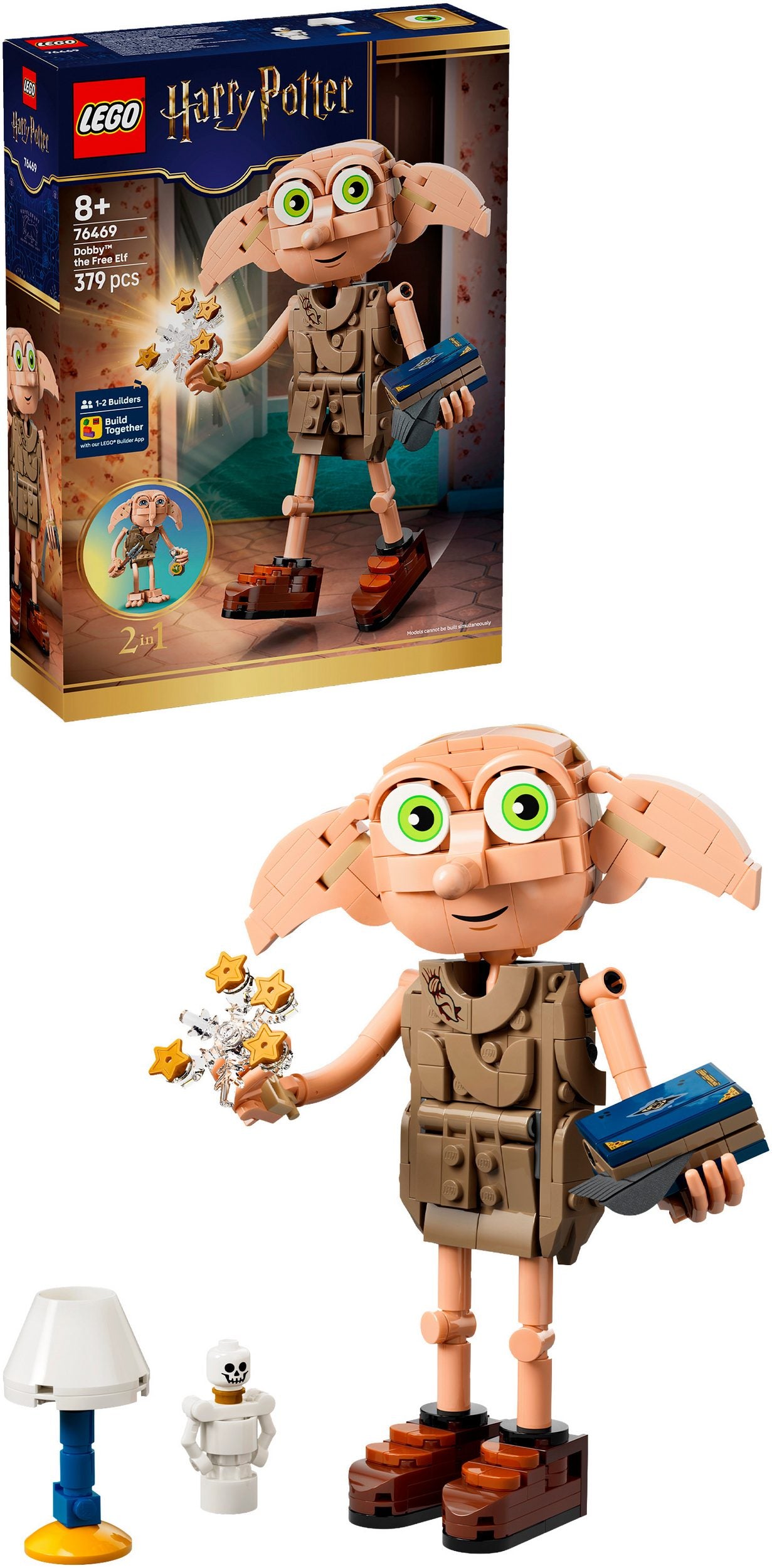 LEGO Harry Potter 76469 Dobby der Freie Elf 2-in-1