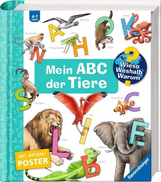 Mein ABC der Tiere - Extradickes Kinderlexikon mit über 200 Tieren