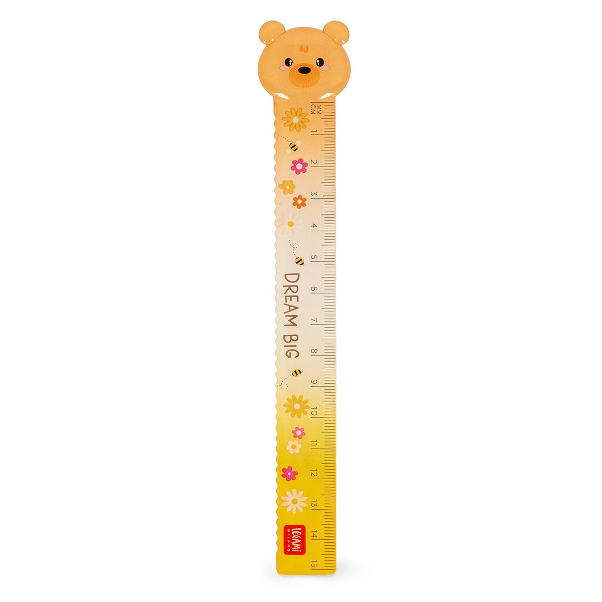 LEGAMI Bear Sweet Bear - Lineal 15 cm Teddybär-Design