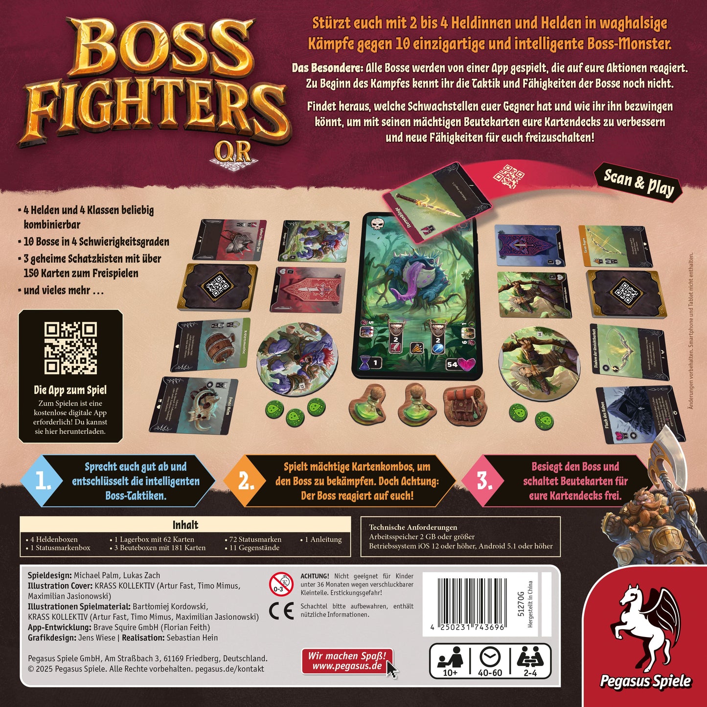 Boss Fighters QR – Kooperatives Kartenspiel ab 10 Jahren