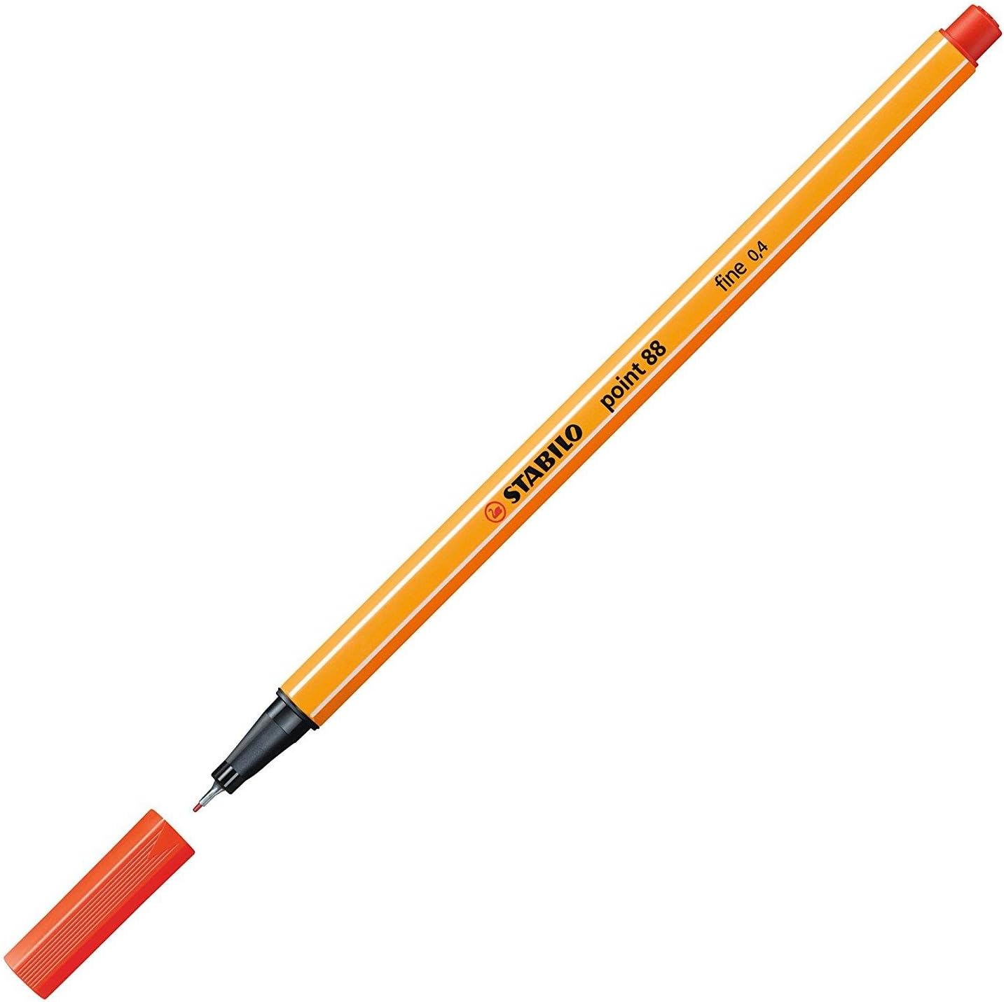 STABILO point 88 Fineliner - Hellrot - Präzise Linienführung für Profis