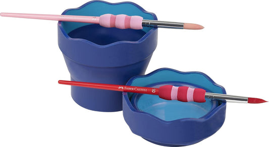 Faber-Castell Wasserbecher Clic&Go blau