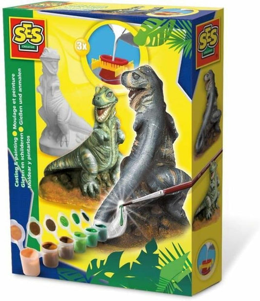 SES Creative Gipsgießset T-Rex - Dinosaurier Bastelset