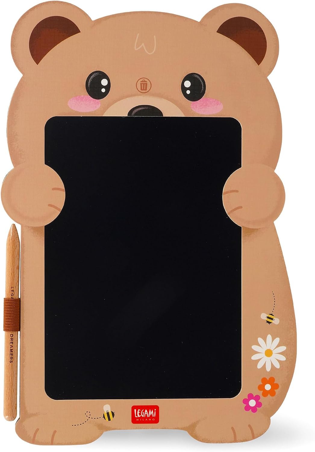 LEGAMI Magic Sketch Board Teddy Bear – LCD-Zeichentafel 8 Zoll