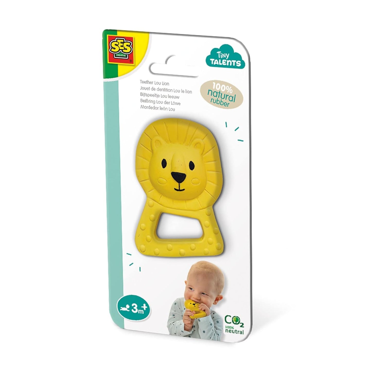 SES Beißring Lou der Löwe - 100% Naturkautschuk