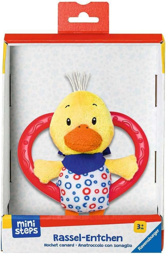 Ravensburger Ministeps 3-in-1 Entchen - Kuscheltier, Rassel & Beißring