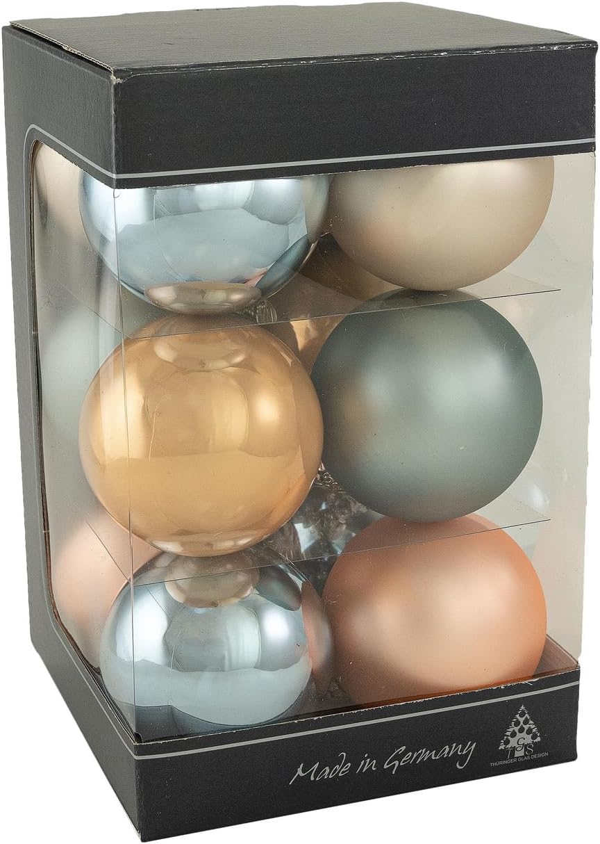 Glaskugeln Behaglichkeit Ø6cm 12er Set Weihnachtsdeko