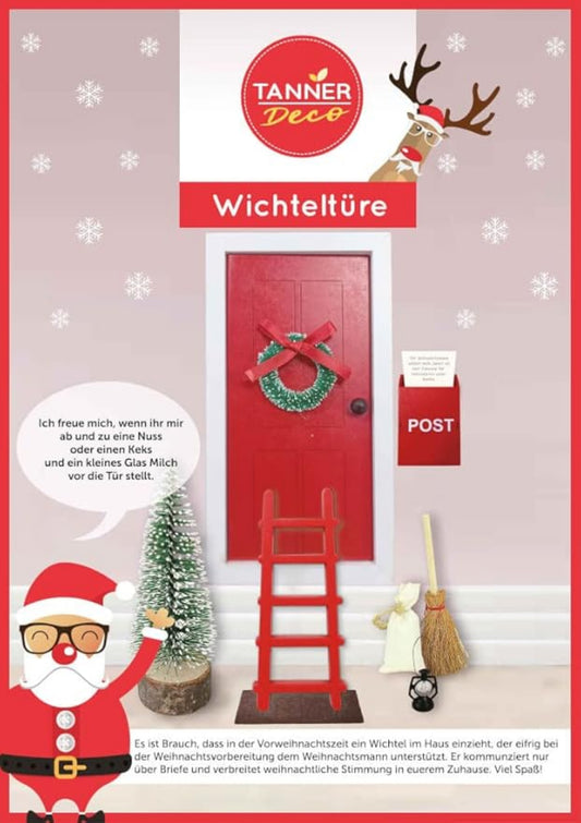Wichteltür 'Original' - Großes Skandinavisches Wichteltür Set mit Zubehör