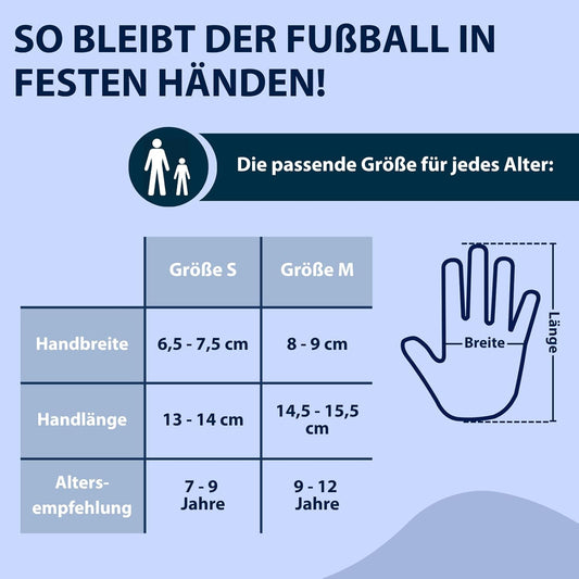 HUDORA Torwarthandschuhe Kinder Größe S blau