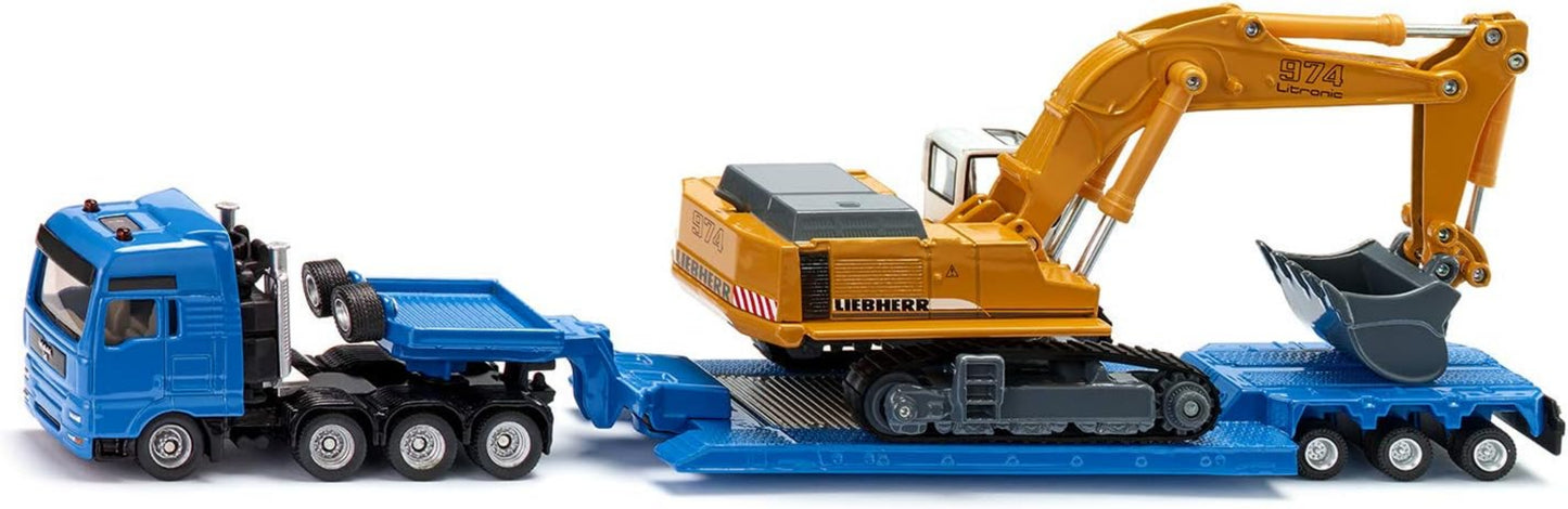 MAN Schwertransporter mit Liebherr Bagger