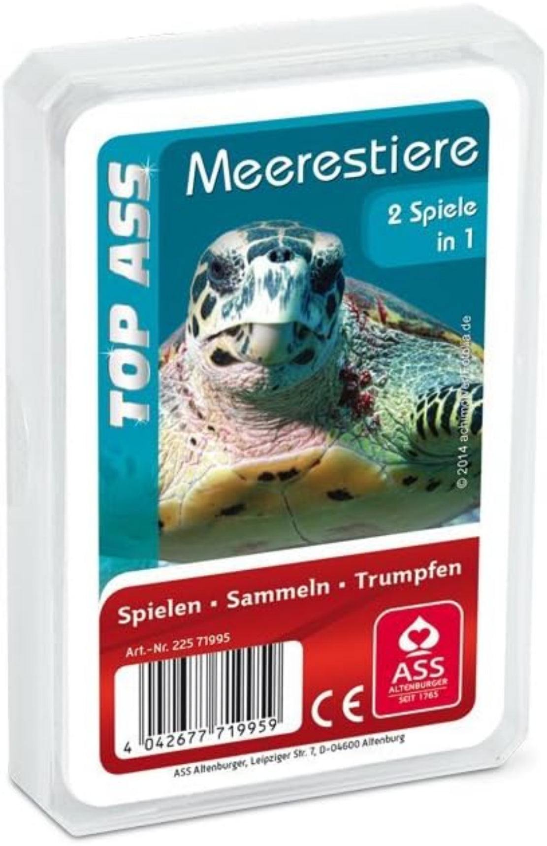 TOP Quartett Meerestiere - Spannendes Kartenspiel im praktischen Kunststoffetui