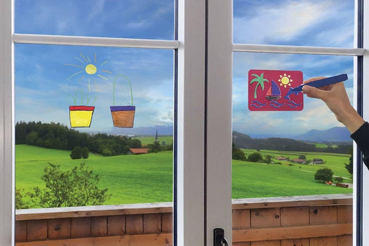 Eberhard Faber Window Marker 8er Set mit Schablonen