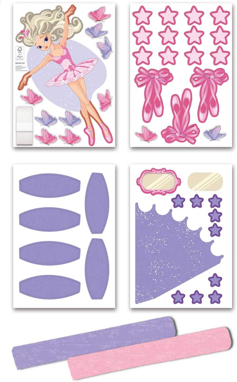 Ursus Schultüten-Bastelset Ballerina 68 cm