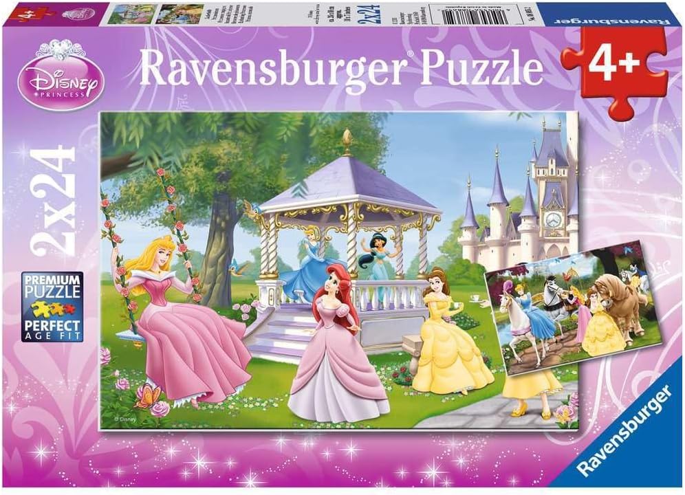 Zauberhafte Prinzessinnen 2 x 24 Teile Puzzles
