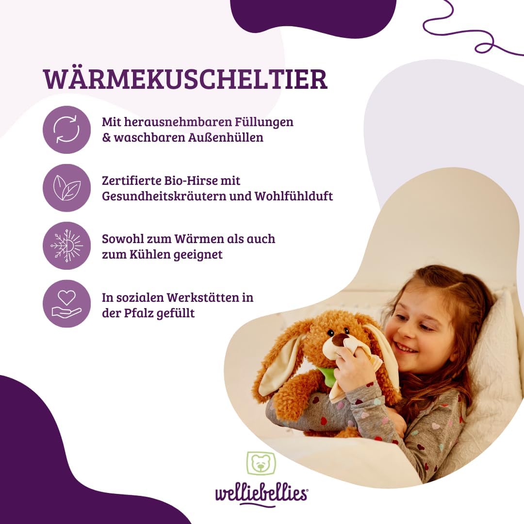 welliebellies Wärmetier Löwe groß - Kuscheltier mit Wärmekissen