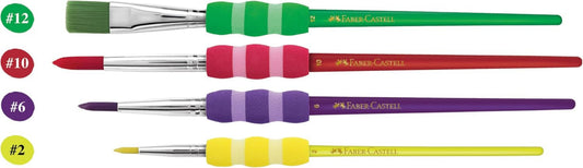 Faber-Castell Aquarellpinsel Soft-Touch 4er-Set Stärke 2 6 10 12