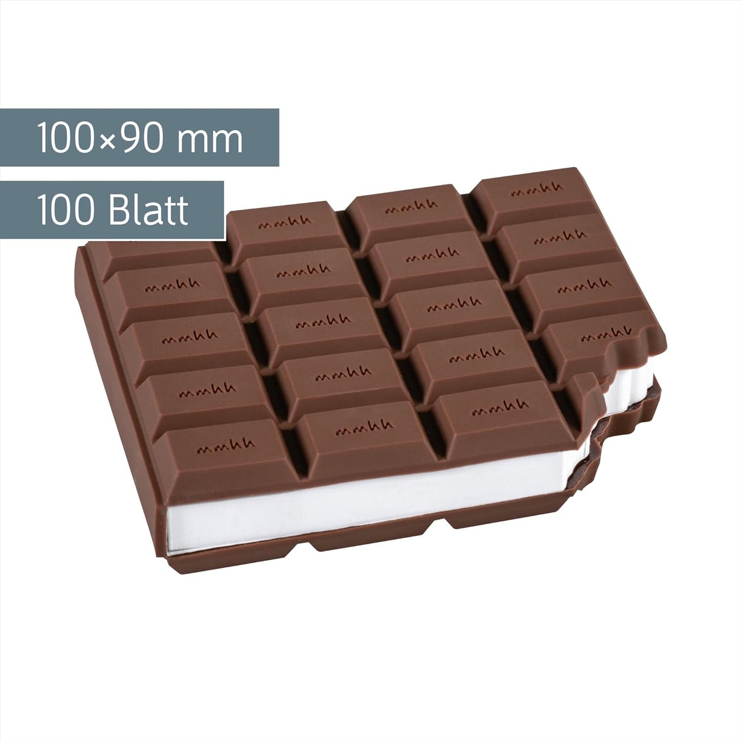 BRUNNEN Haftnotizblock Schoko-Design, 100 Blatt, 90×100 mm