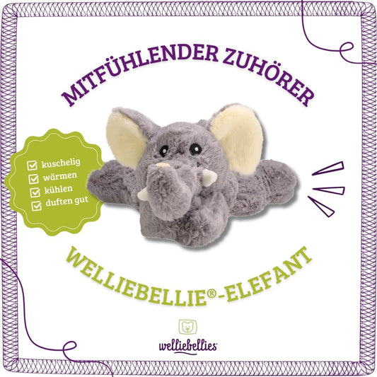 welliebellies® Wärmetier Elefant groß - Kuschelig & Wärmend