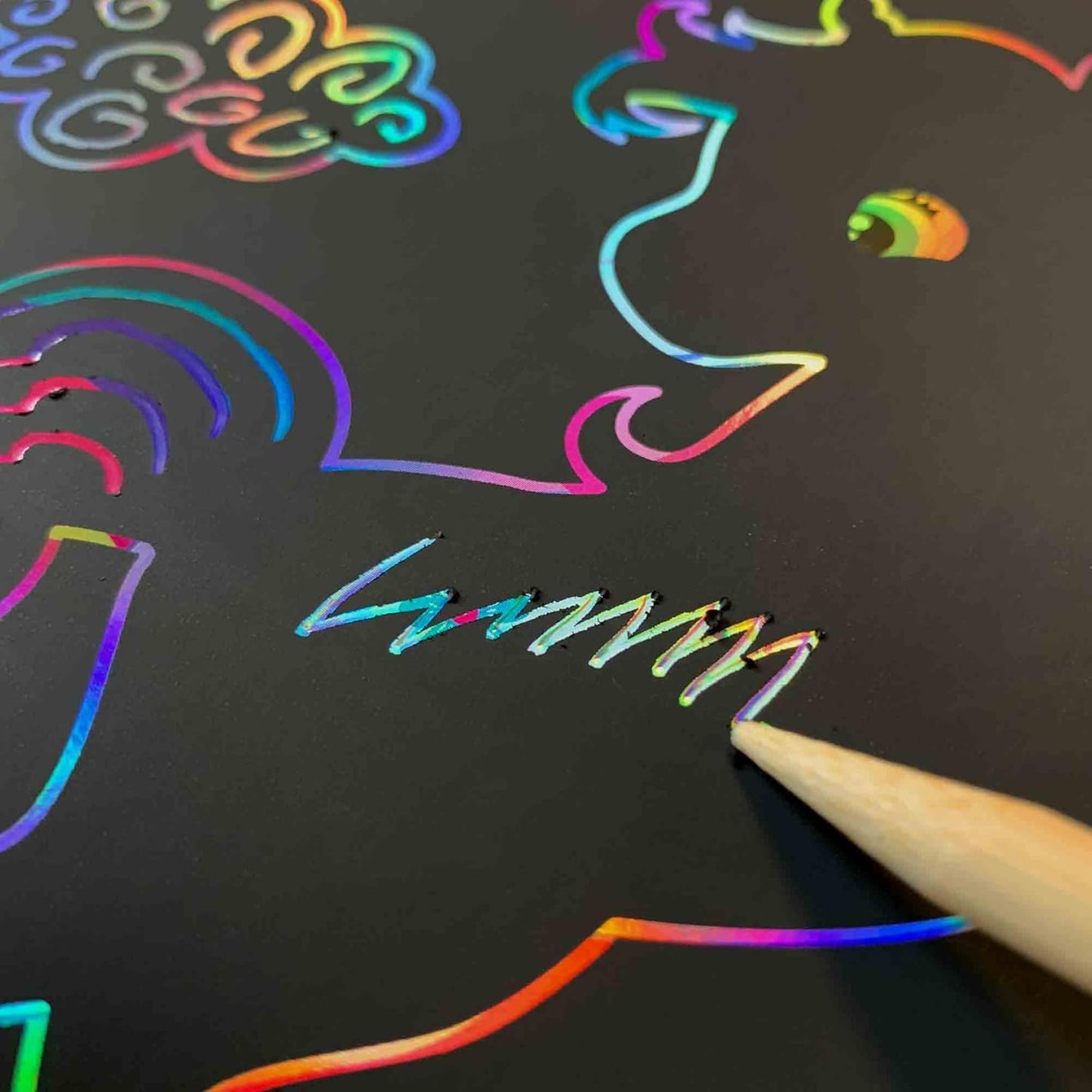 SES Creative Glitzer-Malbuch 3-in-1 - Malen, Kratzen & Kleben für Kinder ab 3 Jahren