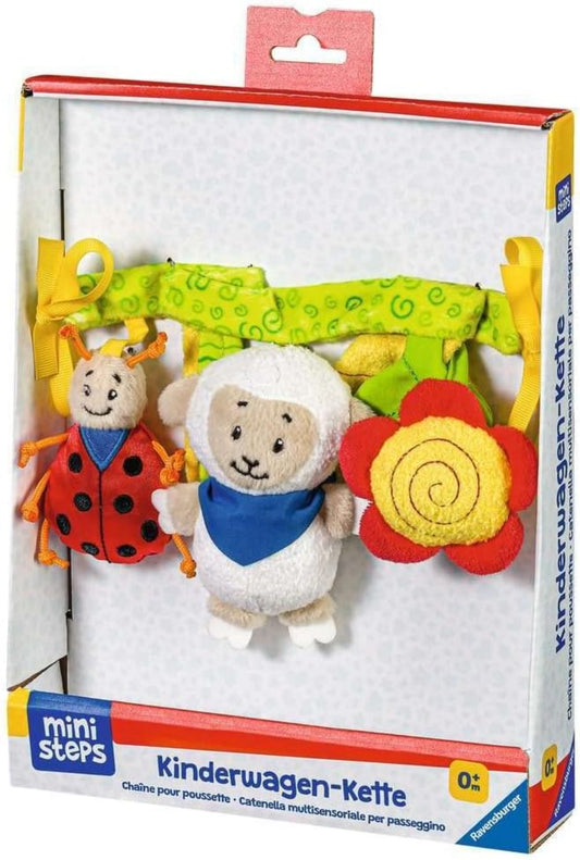 Ravensburger Kinderwagen-Kette mit Schäfchen - Sensorisches Spielzeug für Babys