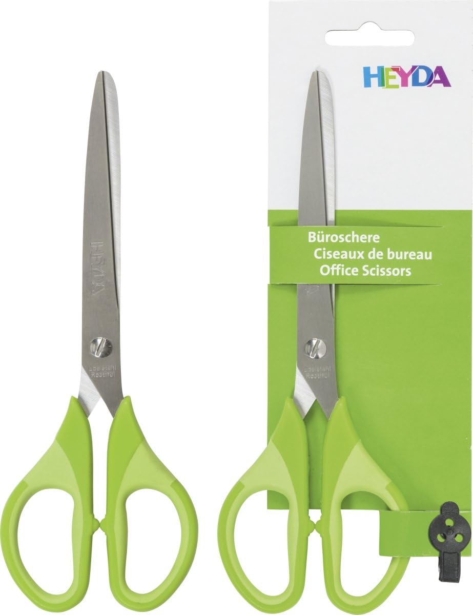 HEYDA Colour Code Büroschere 18 cm Kiwi/Grün