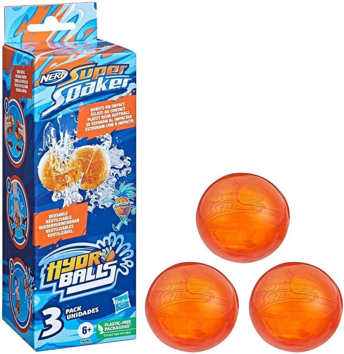 NERF Super Soaker Hydro Balls 3 Stück wiederverwendbar