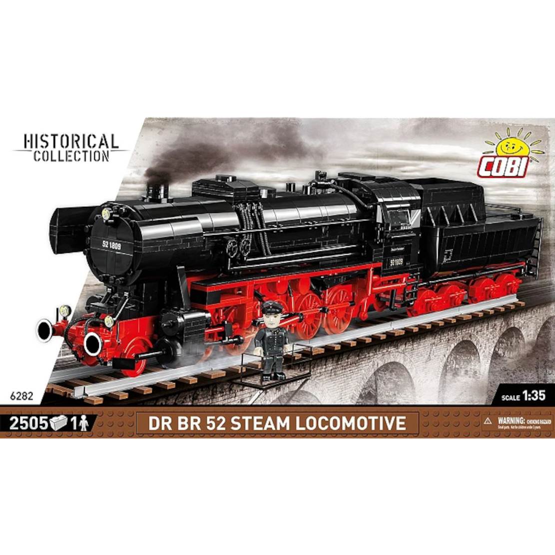 COBI DR BR 52 Dampflokomotive, 2505 Teile (6282)