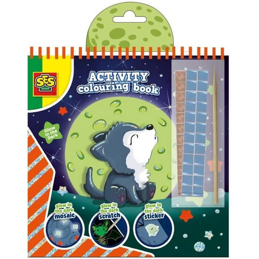 Aktivitäts- und Malbuch Glow in the Dark - Leuchtet im Dunkeln