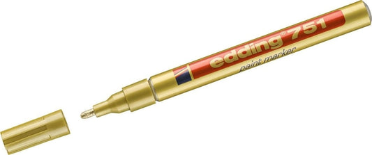 edding Glanzlackmarker 751 - Premium Gold Lackstift 1-2mm