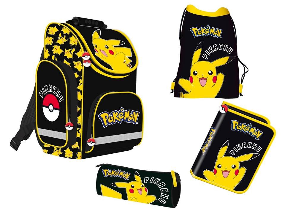 Pokémon Schulranzen-Set Pikachu – 4-teilig