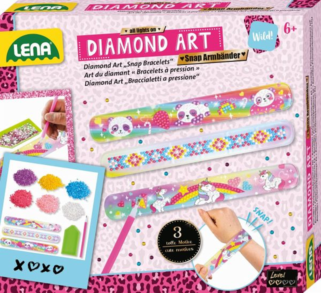 Diamond Art Snap Armbänder - Einhorn Zauber zum Selbstgestalten